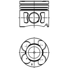Opel Corsa C Combo C 2005-2006 Piston Sekman 69.60 Std 93187861 Goetze