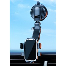 Cartex Torpido Üstü 360 Derece Dönebilen 25,5 cm Telefon Tutacağı Krom