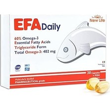 Uravas Store New Life Efa Daily 30 Balık Yağı Kapsülü - 402MG OMEGA3-221MG Epa - 147MG Dha