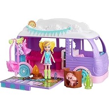 Uravas Store Polly Pocket™ Muhteşem Karavan Polly Pocket Muhteşem Karavan, Bebek ve Evcil Hayvan Oyun Seti, Kamp ve Yiyecek Temalı Aksesuarlar, Seyahat Oyuncağı JCC32