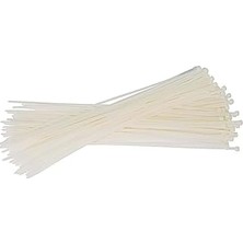 Uravas Store Beyaz Kablo Bağı Plastik Cırt Kelepçe 4.8X300MM 30CM (100)