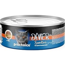 Uravas Store Prochoice Döner Sardine, Sos Içinde Sardalyalı Tam &amp; Dengeli Yetişkin Kedi Maması 70 gr x 12 Adet