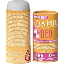 Uravas Store Foamie Yeni Formülasyon Kadın Katı Deodorant "happy Day" Çiçek Kokusu Deo Çubuğu, Alüminyumsuz 48 Saat Verimlilik, Vegan ve Plastik Içermeyen Deodorant, 40 G