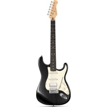 Donner DST-400 Elektro Gitar (Transparent Black)