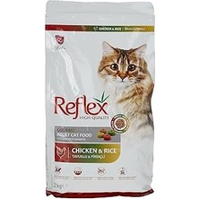 Uravas Store Reflex Multi Color Tavuklu Yetişkin Kedi Maması 2 kg