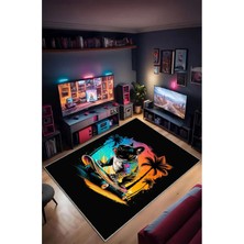 Gamer Collection Kişiye Özel Üretim Dekoratif Kaymaz Taban Oyun Odası Halısı – Dijital Baskı Yıkanabilir – Farklı Ölçü Seçenekleri Dijital Baskı Halı