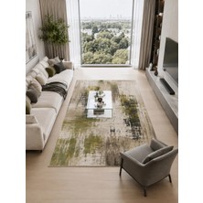 Urban Canvas Modern Soyut Eskitme Desenli Dijital Baskı Kaymaz Taban Yıkanabilir Salon Halısı – 4 Desen ve Farklı Ölçü Seçenekleri Dijital Baskı Halı