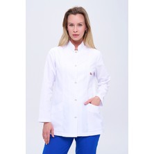 Dng Workwear Kadın Hakim Yaka Beyaz Önlük  Öğretmen • Doktor • Öğrenci • Eczacı • Laboratuvar