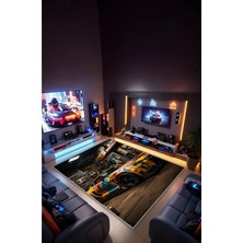 Gamer Collection Kişiye Özel Üretim Dekoratif Kaymaz Taban Oyun Odası Halısı – Dijital Baskı Yıkanabilir – Farklı Ölçü Seçenekleri Dijital Baskı Halı