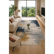 Urban Canvas Modern Soyut Eskitme Desenli Dijital Baskı Kaymaz Taban Yıkanabilir Salon Halısı – 4 Desen ve Farklı Ölçü Seçenekleri Dijital Baskı Halı