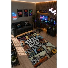 Gamer Collection Kişiye Özel Üretim Dekoratif Kaymaz Taban Oyun Odası Halısı – Dijital Baskı Yıkanabilir – Farklı Ölçü Seçenekleri Dijital Baskı Halı