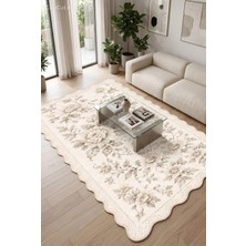 Botanica Luxe Collection English Rose Kişiye Özel Üretim Dekoratif Kaymaz Taban Salon/yatak /oturma Odası Halısı – Dijital Baskı, Yıkanabilir, Farklı Ölçü Seçenekleri Dijital Baskı Halı