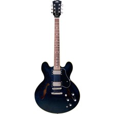 Sx SEL6GBU Semi Hollow Elektro Gitar (Glitter Blue)