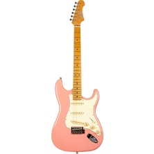 Jet Guitars Jet JS-300 Bgd Sss Elektro Gitar (Burgundy Pink)