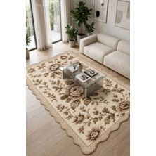Botanica Luxe Collection English Rose Kişiye Özel Üretim Dekoratif Kaymaz Taban Salon/yatak /oturma Odası Halısı – Dijital Baskı, Yıkanabilir, Farklı Ölçü Seçenekleri Dijital Baskı Halı
