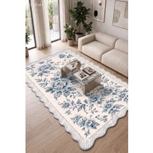 Botanica Luxe Collection English Rose Kişiye Özel Üretim Dekoratif Kaymaz Taban Salon/yatak /oturma Odası Halısı – Dijital Baskı, Yıkanabilir, Farklı Ölçü Seçenekleri Dijital Baskı Halı