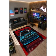 Gamer Collection Kişiye Özel Üretim Dekoratif Kaymaz Taban Oyun Odası Halısı – Dijital Baskı Yıkanabilir – Farklı Ölçü Seçenekleri Dijital Baskı Halı