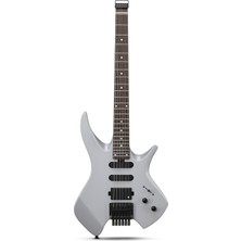 Donner HLX-500 Headless Elektro Gitar (Jet Gray)