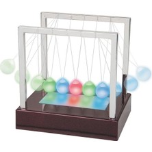 Uravas Store LED Işıklı Newtons Balans Newton Beşiği Topları Bilye Büyük Boy