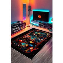 Gamer Collection Kişiye Özel Üretim Dekoratif Kaymaz Taban Oyun Odası Halısı – Dijital Baskı Yıkanabilir – Farklı Ölçü Seçenekleri Dijital Baskı Halı