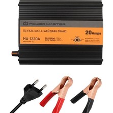 Uravas Store MA-1220A 12 Volt 20 Amper Üç Fazlı Akıllı Akü Şarj Cihazı