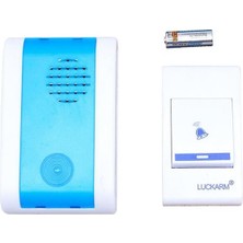 Uravas Store PM-2936 Kablosuz Uzaktan Kumandalı Işıklı Kapı Zili (50 Metre Menzil, 32 Melodi)