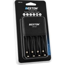 Uravas Store Beston C9012A Aa/aaa Ni-Mh/ni-Cd Akıllı Hızlı Pil Şarj Cihazı