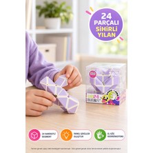 Toyfest Magic Snake Küp 24 Segment Mor Young Joe Esnek Yılan Zeka Oyunu Şekil Bulmaca