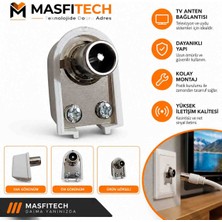 Masfitech L Tipi Tv Fişi Anten Fişi