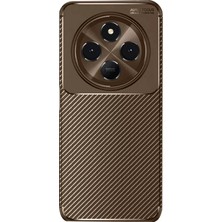 Uravas Store Newface Xiaomi Redmi 14C Kılıf Auto Focus Karbon Kapak - Kahverengi