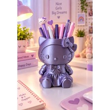 Neo Gift Kedi Figürlü Kalemlik – Çocuk Kalemliği ve Masaüstü Düzenleyici | Dekoratif Hello Kitti Figürü
