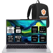Acer Aspire Lite Intel Core I5 12450H 48GB Ram 4tb SSD 15.6" Fhd Freedos NXJ7JEY001P330 Notebook + Per4 Çanta