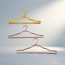 TKÇ Şık Metal Askı Seti Gold ve Bronz Renkli Dekoratif Tasarım