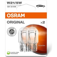 Uravas Store Osram Ampul W21/5W 21/5W 12V W3X16Q 10XBLI23C Blister Original - 7515-2BL