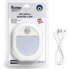 Marsilyan Hareket Sensörlü USB Şarjlı LED Lamba WT-739