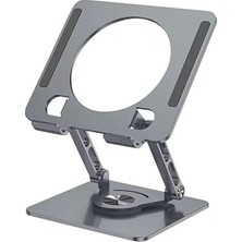 Uravas Store 360 Derece Dönebilir Laptop ve Tablet Standı – Paslanmaz Çelik, Ayarlanabilir Yükseklik, Katlanabilir Masaüstü Bilgisayar Standı, iPad ve MacBook Uyumlu Ergonomik Raf-Dizüstü Pc (Tablet Standı)