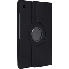 Uravas Store Constraın Galaxy Tab A8 10.5 Sm, X200 (2021) Zore Dönebilen Standlı Kılıf, Siyah