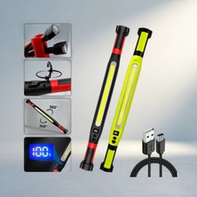 Uravas Store Çok Amaçlı 360° Dönebilen LED Çalışma Lambası Askı Kancalı