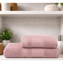 2 Li Banyo Havlu Seti Pamuklu Büyük Boy / 90 x 150 Cm Banyo Havlu - 50 x 90 Cm El Yüz Baş Havlu / Hamam Seti / Battal Boy Havlu Seti
