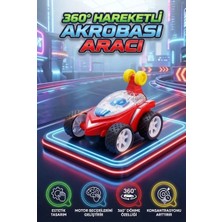 Farbu Oyuncak Akrobat Araba 360° Hareketli Sürtmeli Oyuncak Araba Engel Aşan Akrobatik Araba