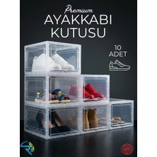 Rika Garden Şeffaf Ayakkabı Kutusu 10'lu Set (25X18X33 Cm)