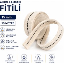 Labolist Alkol Lambası Fitili 15 mm - 10 Metre -