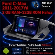 Conio Ford C-Max  2011-2017 Yıl uyumlu 2GB Ram 32GB Rom Hafıza Android Kablosuz Carplay Navigasyon Multimedya 9 Inç Hediye görüş kamerası Hediye Çerçevesi 2+32