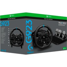 Logitech G923 Gaming Direksiyon Seti Siyah Renk Xbox/PC Uyumlu TRUEFORCE ile Yüksek Doğruluk