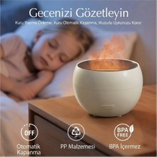 MYK Hediye ve Sanat Atölyesi Alev Efektli Aroma Difüzörü Huzurlu Bir Atmosfer Yaratın