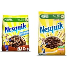 Çokokare Çikolatalı Tahıl Gevreği, 310 G ve Nesquik Nestle Kakaolu Buğday ve Mısır Gevreği,