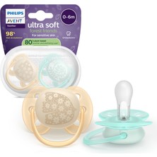 Philips Avent Ultra Soft Emzik, Ortodontik, Esnek Emzik Kalkanı, 0-6 Ay, Unisex, SCF091/41