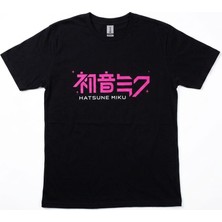 Orijintex Hatsune Miku No:2 Tişört Siyah