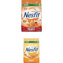 Nestlé Nesfit Tam Tahıllı Karışık Meyveli Mısır Gevreği, 400 G & Nestlé Nesfit Ballı ve B