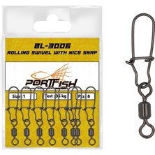 Port Fish Portfish BL-3006 Bilyalı Kilitli Klips 6